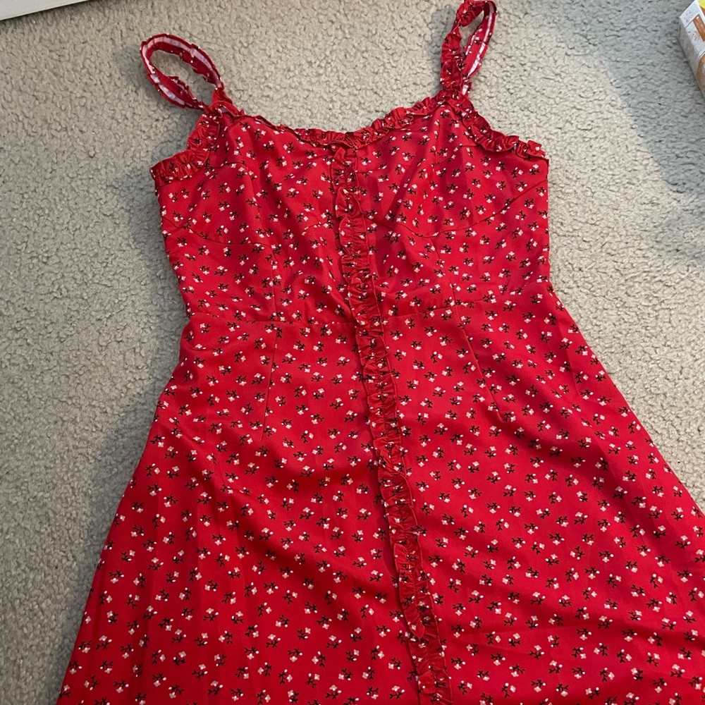 red dress